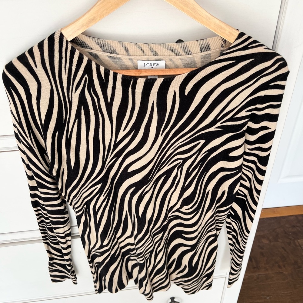 NWT - J. Crew Animal Print Sweater